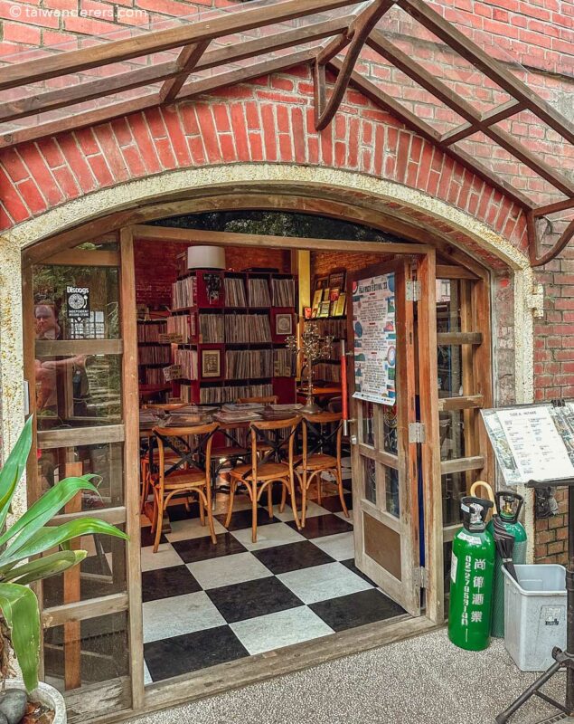 Vinyl Decision cafe at Huashan 1914 Creative Park in Taipei, Taiwan
