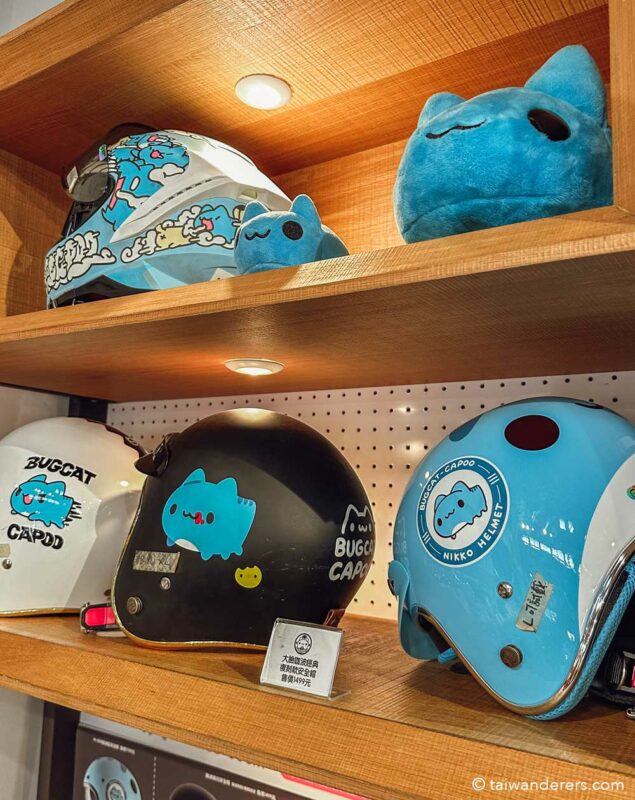 Bugcat Capoo House Taichung Taiwan helmets