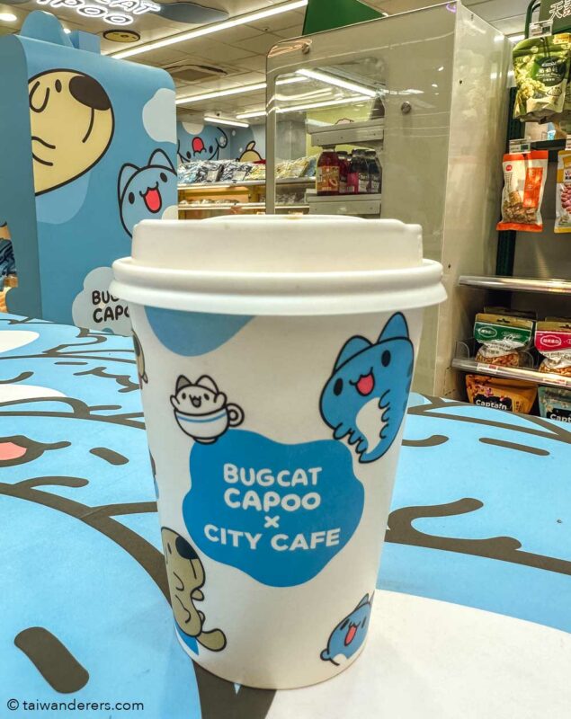 Bugcat Capoo themed 7-Eleven in Taipei Taiwan