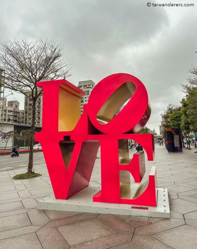  LOVE art installation Xinyi Taipei