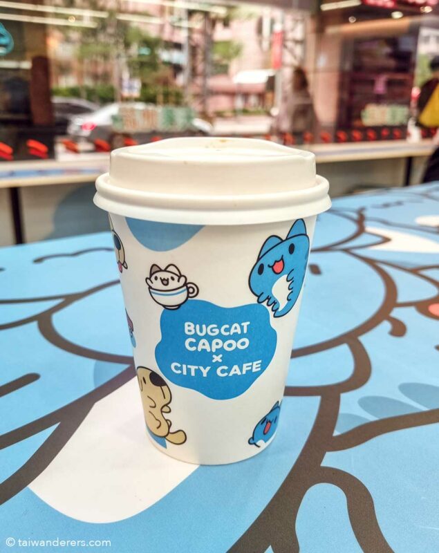 Bugcat Capoo 7-Eleven store in Taipei, Taiwan coffee cup