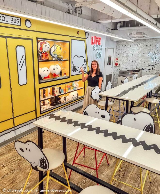Snoopy themed 7-Eleven store / Peanuts 7-Eleven in Taipei, Taiwan