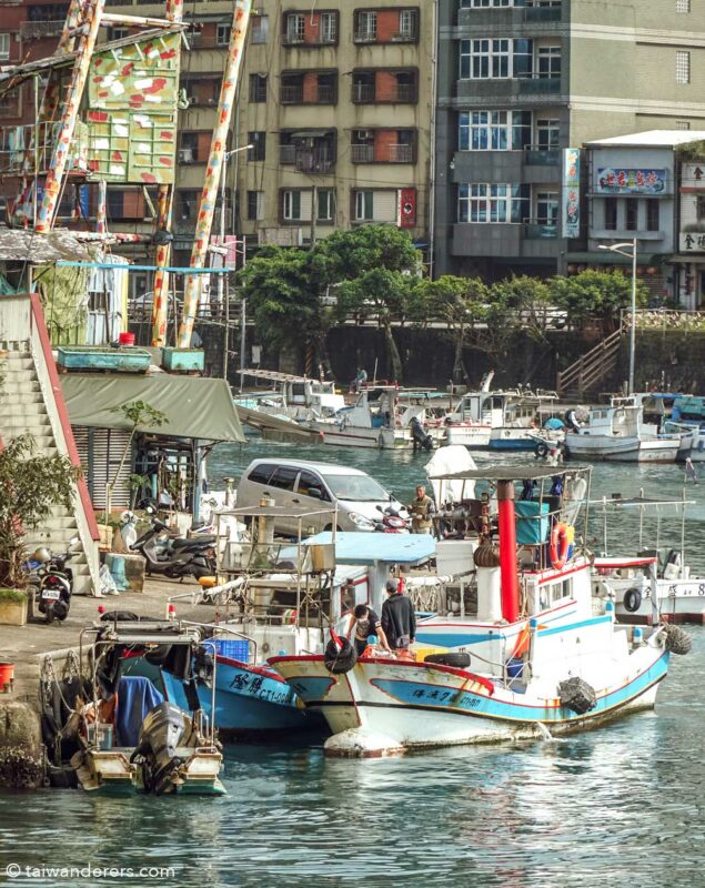 Zhengbin Fishing Harbor & Port in Keelung, Taiwan 