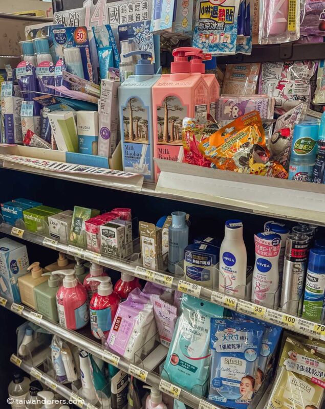 Taiwan 7-Eleven toiletries