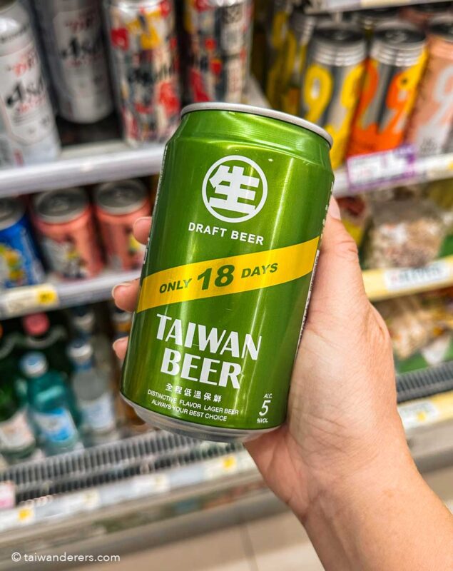 Taiwan Beer 18 Days can