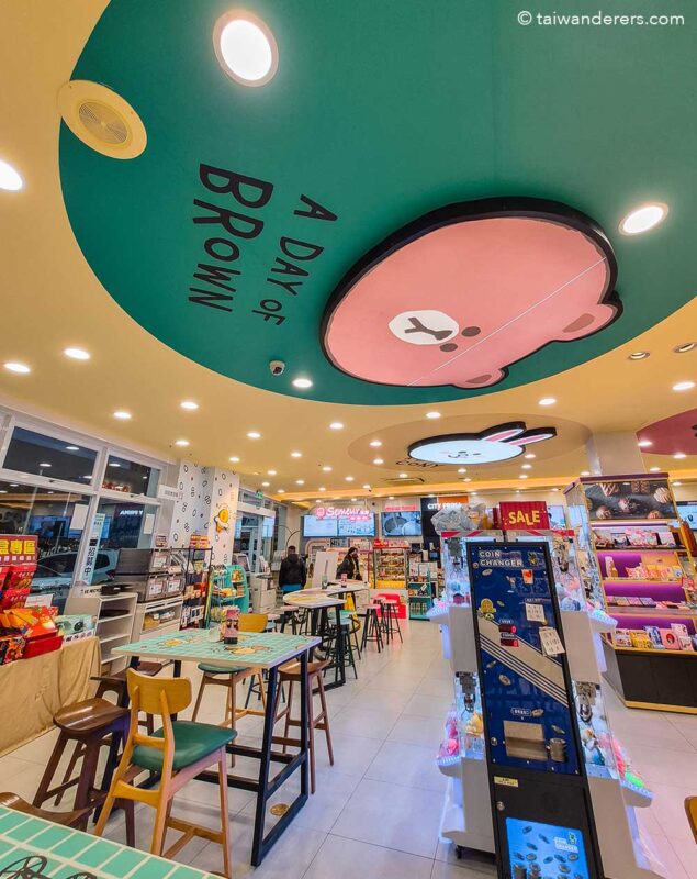 Line Friends themed 7-Eleven store in Taichung Taiwan