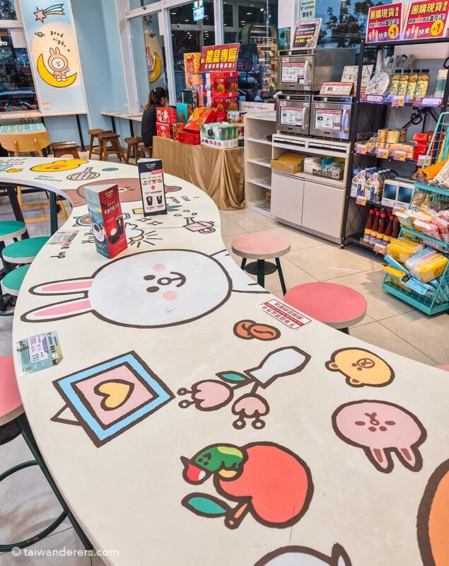 Line Friends themed 7-Eleven store in Taichung Taiwan