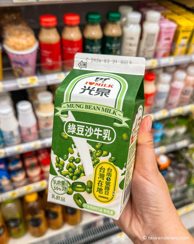 mung bean milk carton taiwan