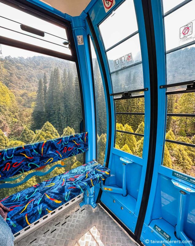 Sun Moon Lake Ropeway cable car - part of a sun moon lake itinerary