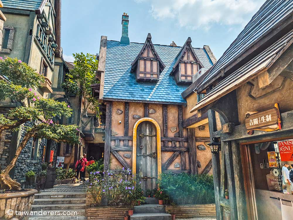 European cobbled street at Otherworld Fantasy Castle Chiayi 歐樂沃築夢城堡 - Taiwan’s Disney Castle