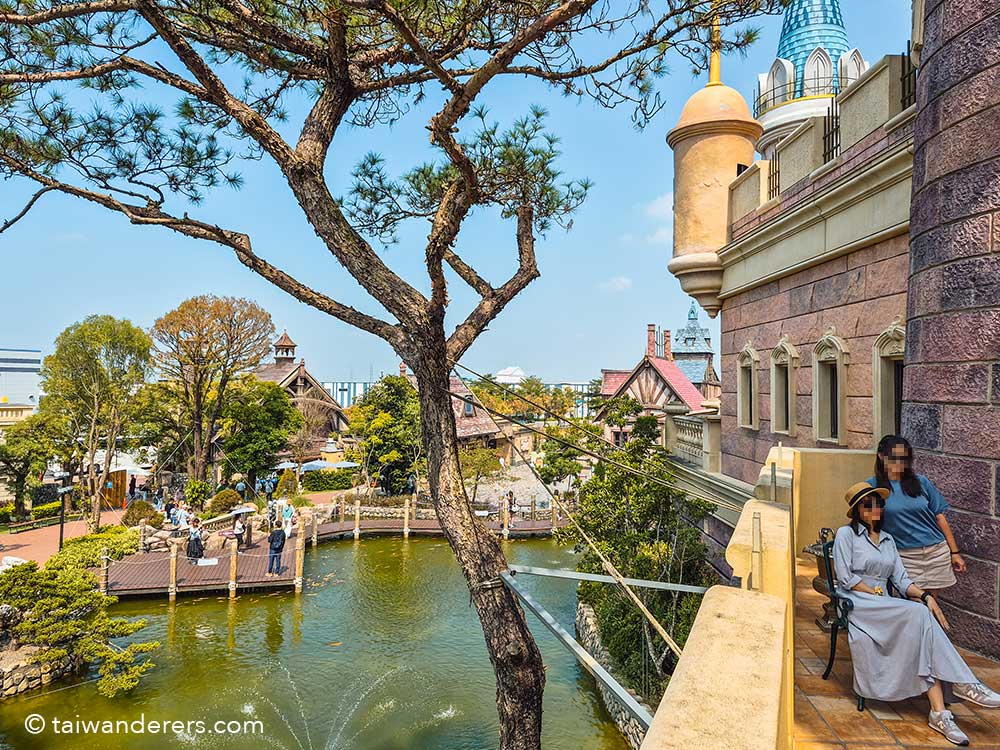 Outdoor seating area at Otherworld Fantasy Castle Chiayi 歐樂沃築夢城堡 - Taiwan’s Disney Castle