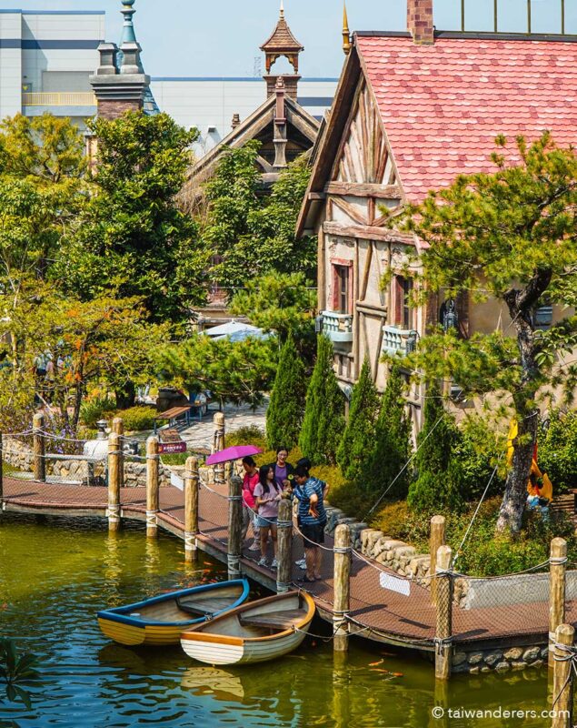 boats on lake at Otherworld Fantasy Castle Chiayi 歐樂沃築夢城堡 - Taiwan’s Disney Castle
