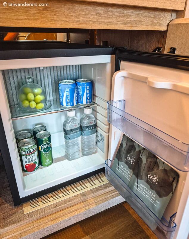 fridge at Deluxe Family Room with mountain view at Wellspring by Silks Beitou, Taipei – Hot Spring Hotel