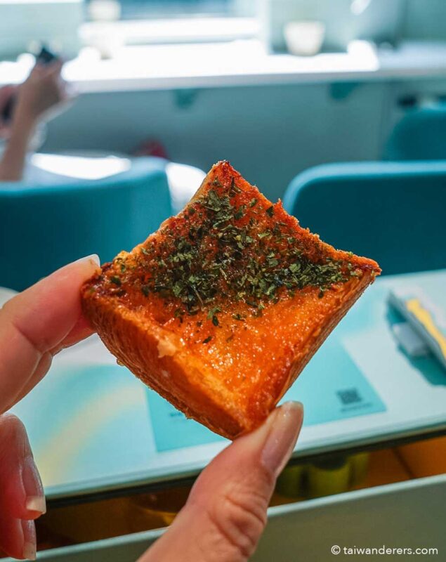 Haifeng Train - Taiwan's Dessert-themed Luxury Train (Sea Breeze) - Mentaiko cod roe, nori powder.