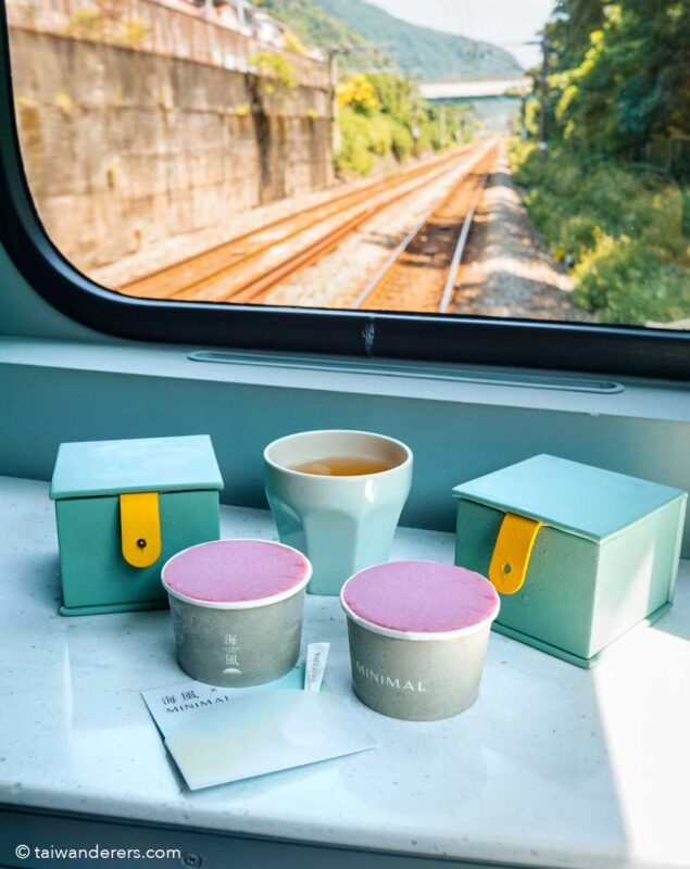 MINIMAL ice cream sorbet on Haifeng Train - Taiwan's Dessert-themed Luxury Train (Sea Breeze)