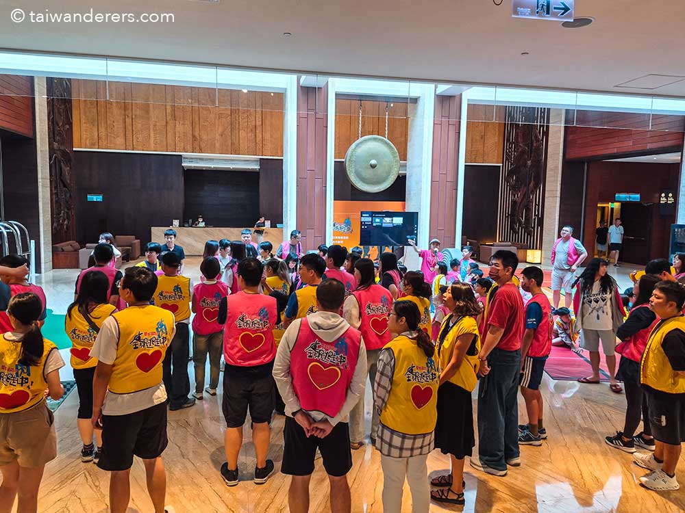 Silks Place Yilan hotel. Preparing for 'Run for Fun' on Sunday mornings