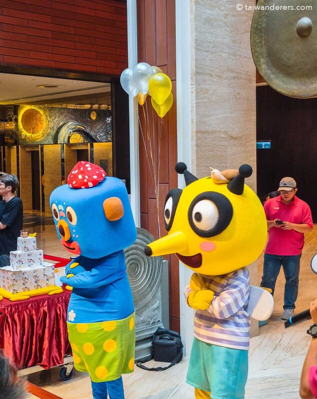 Silks Place Yilan hotel. meet the mascots